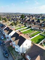 Aerial View of British Town and Residential District of Luton. photo