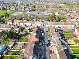 Aerial View of British Town and Residential District of Luton. photo