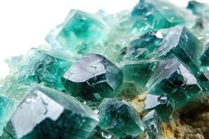 AI generated Rare fluorite mineral specimen from Rogerley, England. photo