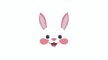 Funny Bunni  Head and Muzzle Vector Art