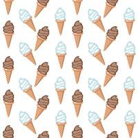 Vanilla and chocolate ice cream 08.03.24-4 vector