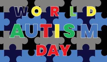 empoderamiento individuos con autismo, autismo día vector