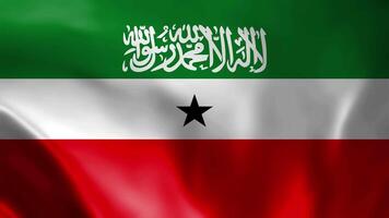 Somaliland drapeau agitant animation, parfait en boucle, 4k vidéo arrière-plan, officiel couleurs, boucle nationale Somaliland drapeau animation Contexte 4k meilleur choix et costume pour votre métrage video