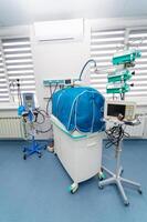 Hospital newborn emergency ward. Child health emergency trearment. photo