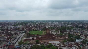Aerial view of population in small city Shekihupura on 2023-07-09 in Pakistan. video