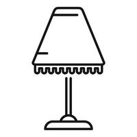 Spotlight torcher icon outline vector. Relax decor stand vector