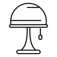 Stand torcher icon outline vector. Lamp stand vector