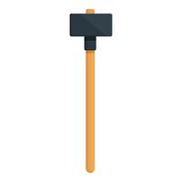 Mine hammer icon cartoon vector. Coal industry sector vector