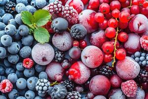AI generated Frozen Berries  A Brief Overview photo