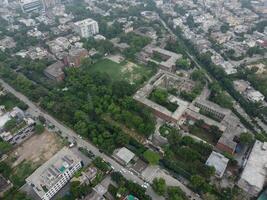 Aerial view of city Lahore in Pakistan on 2023-07-16 photo