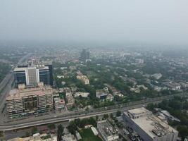 Aerial view of city Lahore in Pakistan on 2023-07-16 photo