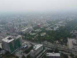 Aerial view of city Lahore in Pakistan on 2023-07-16 photo