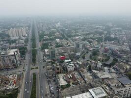 Aerial view of city Lahore in Pakistan on 2023-07-16 photo