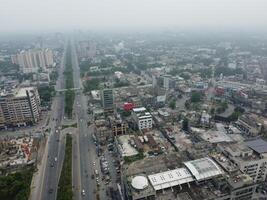 Aerial view of city Lahore in Pakistan on 2023-07-16 photo