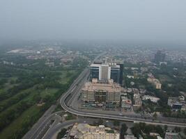 Aerial view of city Lahore in Pakistan on 2023-07-16 photo