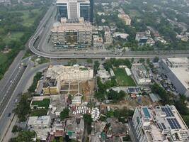 Aerial view of city Lahore in Pakistan on 2023-07-16 photo