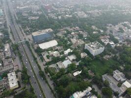 Aerial view of city Lahore in Pakistan on 2023-07-16 photo