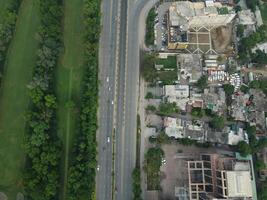 Aerial view of city Lahore in Pakistan on 2023-07-16 photo