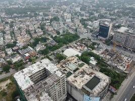 Aerial view of city Lahore in Pakistan on 2023-07-16 photo