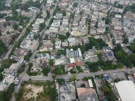 Aerial view of city Lahore in Pakistan on 2023-07-16 photo