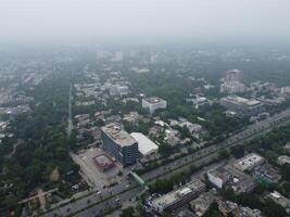 Aerial view of city Lahore in Pakistan on 2023-07-16 photo