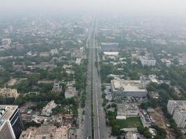 Aerial view of city Lahore in Pakistan on 2023-07-16 photo