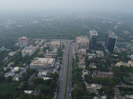 Aerial view of city Lahore in Pakistan on 2023-07-16 photo