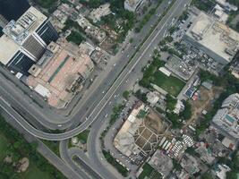 Aerial view of city Lahore in Pakistan on 2023-07-16 photo