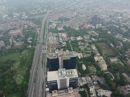 Aerial view of city Lahore in Pakistan on 2023-07-16 photo