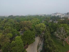 Aerial view of city Lahore in Pakistan on 2023-07-16 photo