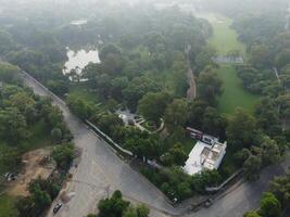 Aerial view of city Lahore in Pakistan on 2023-07-16 photo