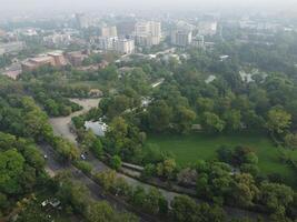 Aerial view of city Lahore in Pakistan on 2023-07-16 photo