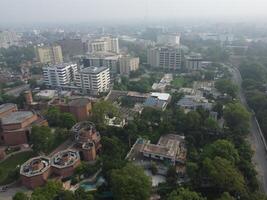 Aerial view of city Lahore in Pakistan on 2023-07-16 photo