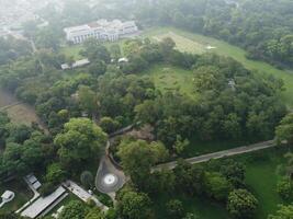 Drone view of Public park on 2023-07-17 in Lahore Pakistan photo