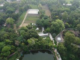 Drone view of Public park on 2023-07-17 in Lahore Pakistan photo