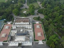 Drone view of Public park on 2023-07-17 in Lahore Pakistan photo