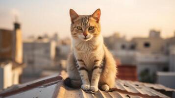 ai generado retrato gato gato es un linda gato y un divertidos, de buen humor.ellos Mira linda y son bueno mascotas, fácil a aumento como mascotas.it es un juguetón, cariñoso mascota y es un favorito de el cuidadores foto