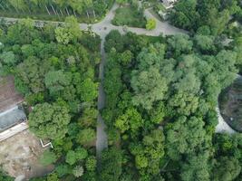 Drone view of Public park on 2023-07-17 in Lahore Pakistan photo