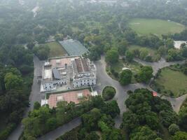 Drone view of Public park on 2023-07-17 in Lahore Pakistan photo
