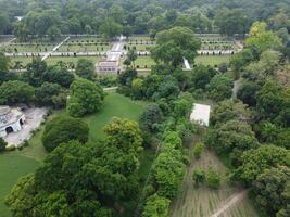 Drone view of Public park on 2023-07-17 in Lahore Pakistan photo