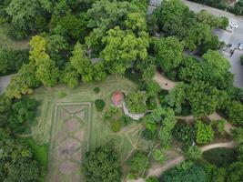 aéreo ver de verde ciudad en 2023-09-17 en lahore Pakistán foto