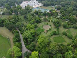Aerial view of green city on 2023-09-17 in Lahore Pakistan photo