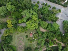 Aerial view of green city on 2023-09-17 in Lahore Pakistan photo