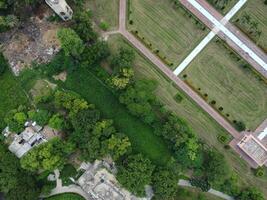 Aerial view of green city on 2023-09-17 in Lahore Pakistan photo