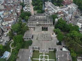 Aerial view of green city on 2023-09-17 in Lahore Pakistan photo