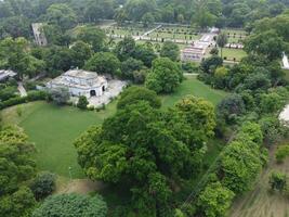Aerial view of green city on 2023-09-17 in Lahore Pakistan photo