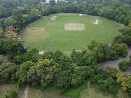 Aerial view of green city on 2023-09-17 in Lahore Pakistan photo