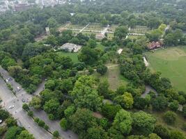 Aerial view of green city on 2023-09-17 in Lahore Pakistan photo