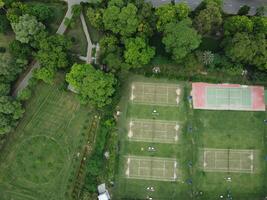 Aerial view of green city on 2023-09-17 in Lahore Pakistan photo