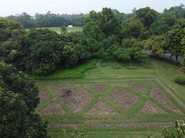 Aerial view of green city on 2023-09-17 in Lahore Pakistan photo